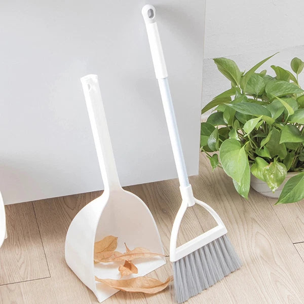 4 Pcs Small Broom and Dustpan Set Child Brooms for Kids Childrens