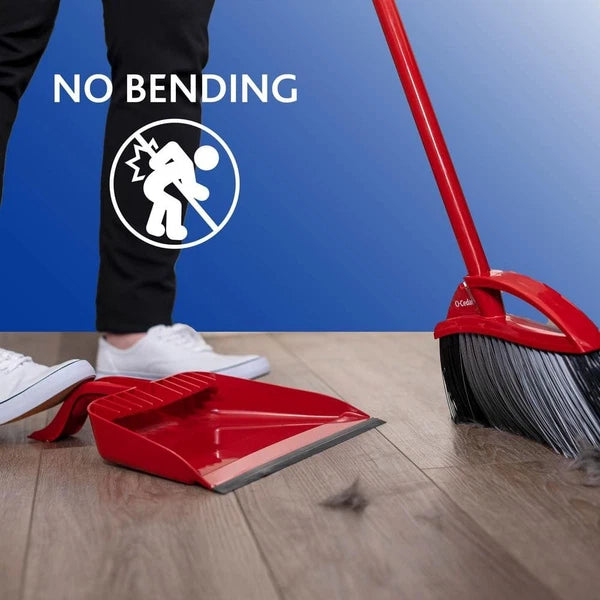 Power Corner Pet Pro Angle Broom with Step on Dust Pan (3-Pack)