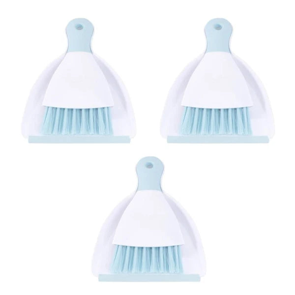 3 Pieces Convenient Small Dustpan Set Cleaning Broom Household Supplies