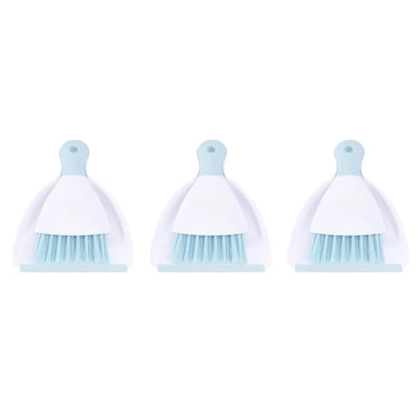 3 Count Convenient Small Dustpan Set Cleaning Broom Desktop Cleaner