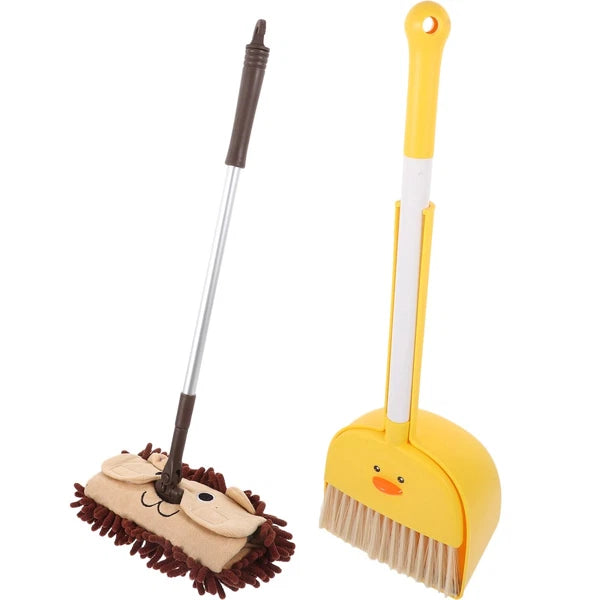 Small Broom Mop Set Baby Dustpan and Brush Household Cleaning Supplies
