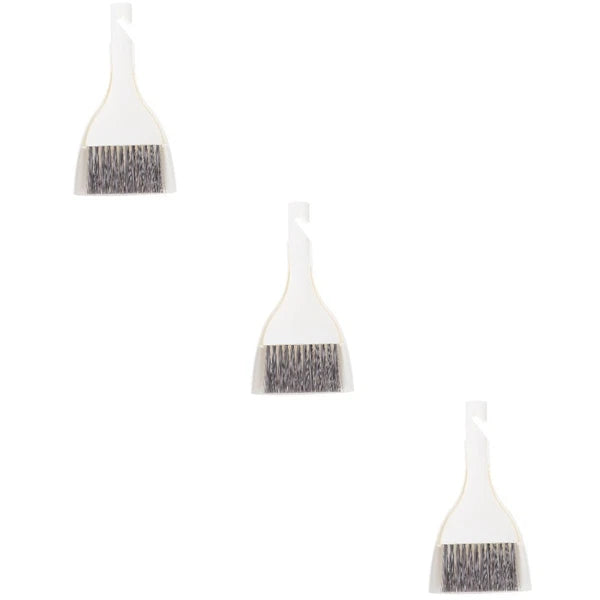 3 Sets Mini Dustpan Broom Table and Brush Small Hand for Cleaning