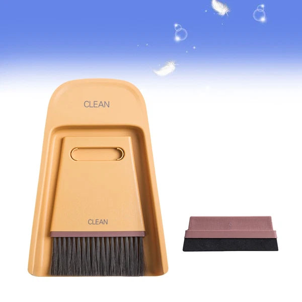 Home Cleaning Gadgets Desktop Sweeper Dustpan Set Travel Tools Broom