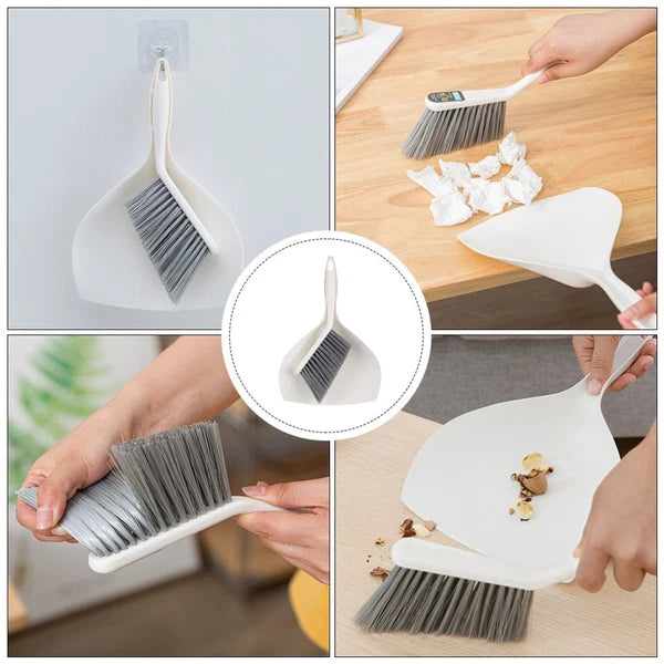 2 Sets of Desktop Cleaning Supplies Mini Broom Dustpan Portable Cleaning Tool