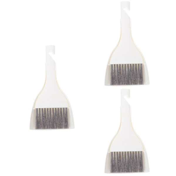 3 Sets Mini Dustpan Broom Table and Brush Small Hand for Cleaning