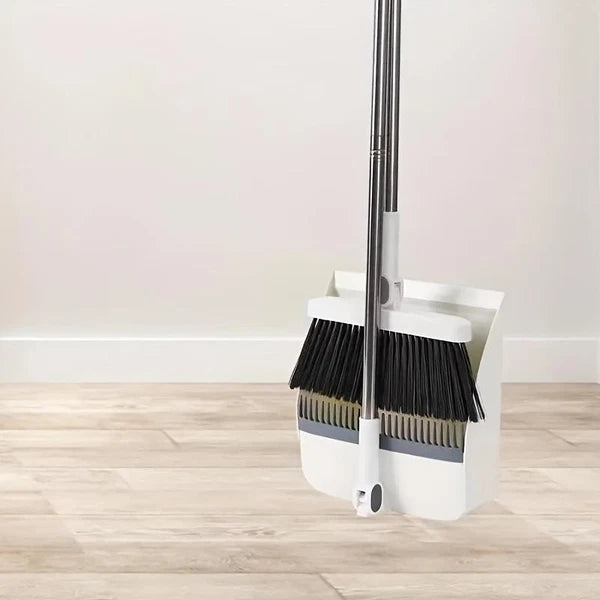 1 Set Broom and Dustpan with Long Handle, Durable for Home Office Dorm Use