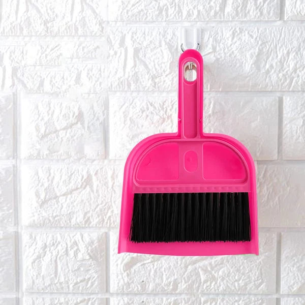 6 Pack Small Broom and Dustpand Set Handheld Cleaning Brush with Dustpan
