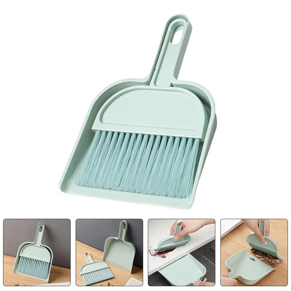 Desktop Broom Set Child Mini Dust Pan Car Cleaning Brush Interior