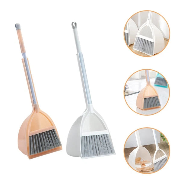 4 Pcs Small Broom and Dustpan Set Child Kids Housekeeping Cleaning Toys