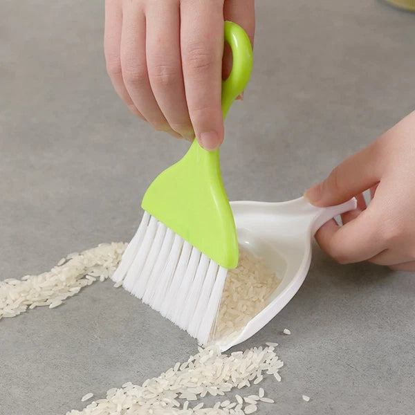 2 Sets Dust Removal Broom Child Mini Keyboard Cleaning Brushes Kit Dustpan