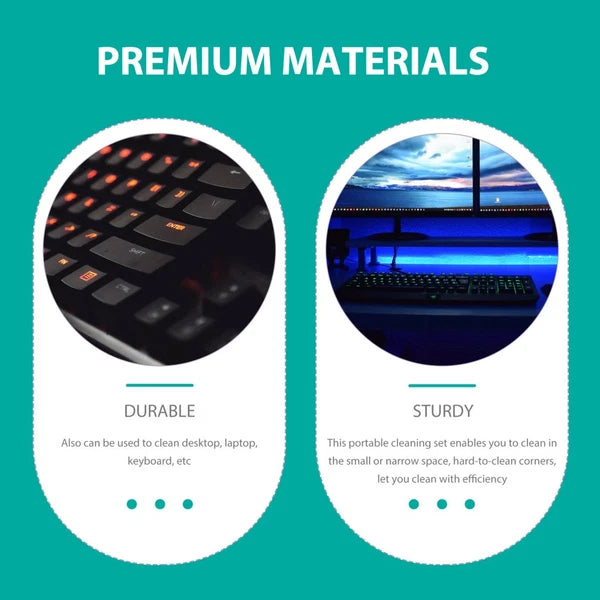 4 Sets Mini Broom Dustpan Cleaning Supplies for Housekeeping Desktop