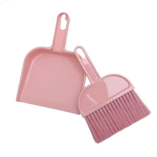 Mini Broom Dustpan Set Desktop Small Cleaning Supplies Keyboard Duster