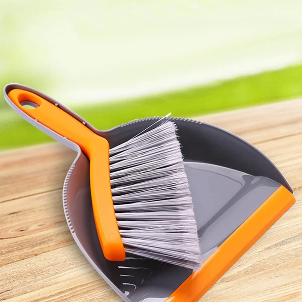 2 Count Mini Broom Set Dust Pan and Brush Sets Handheld Dustpan Cleaning