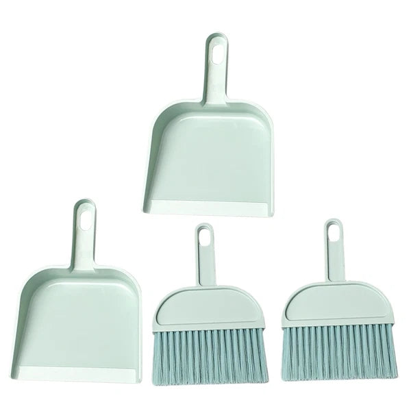 Desktop Broom Set Child Mini Dust Pan Car Cleaning Brush Interior