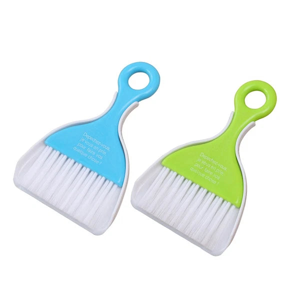 2 Sets Dust Removal Broom Child Small Table Top Dustpan Cleaning
