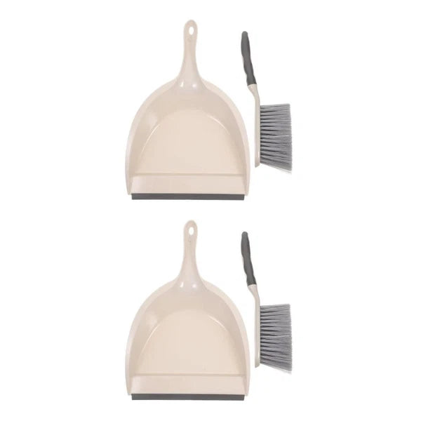 2 Sets Small Broom and Dustpan Set Multi-Functional Compact Dustpan And Brush