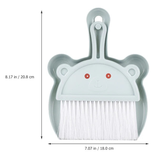 3 Sets Cartoon Broom Dustpan Portable Dustpan Portable Mini Broom-