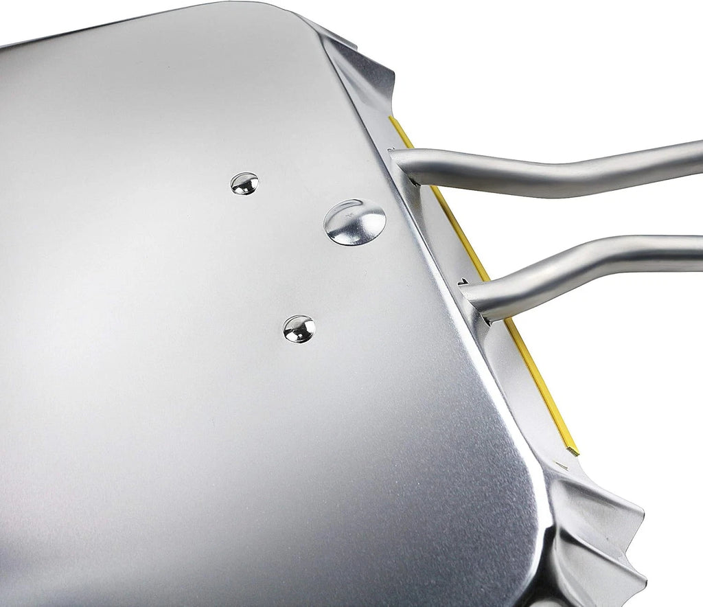 PHYEX 3-Pack 17" Heavy Duty Metal Dust Pans, Wide Dustpans for Household, Easy t