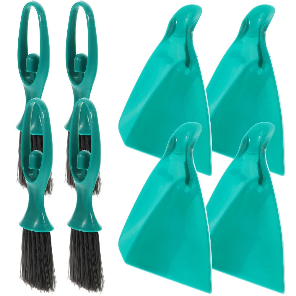 4 Sets Mini Broom Dustpan Cleaning Supplies for Housekeeping Desktop