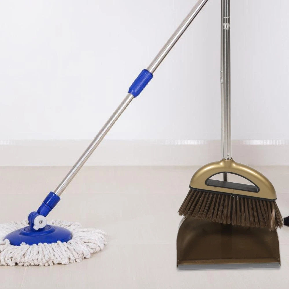 1 Set of Home Broom Dustpan Kitchen Garbage Floor Cleaning Broom