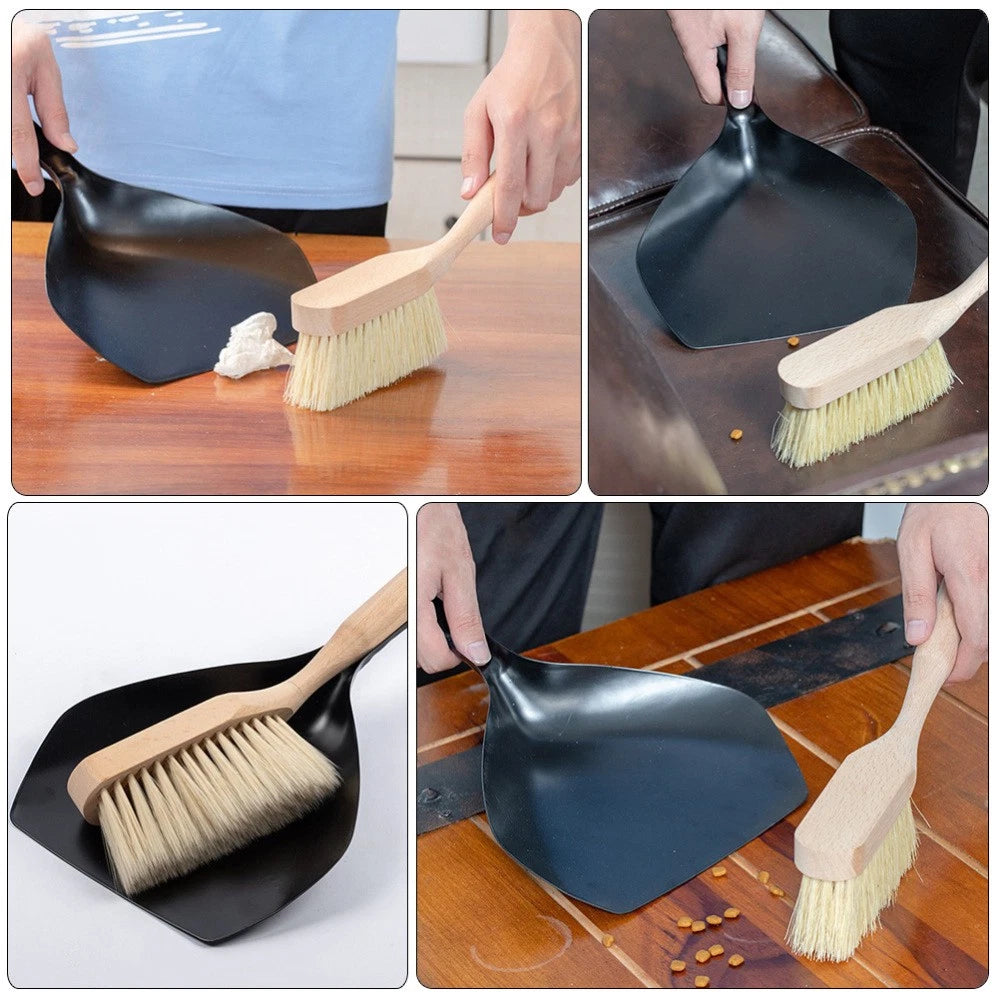Garbage and Broom Set Child Small Cleaning Brushes Desktop Dustpan