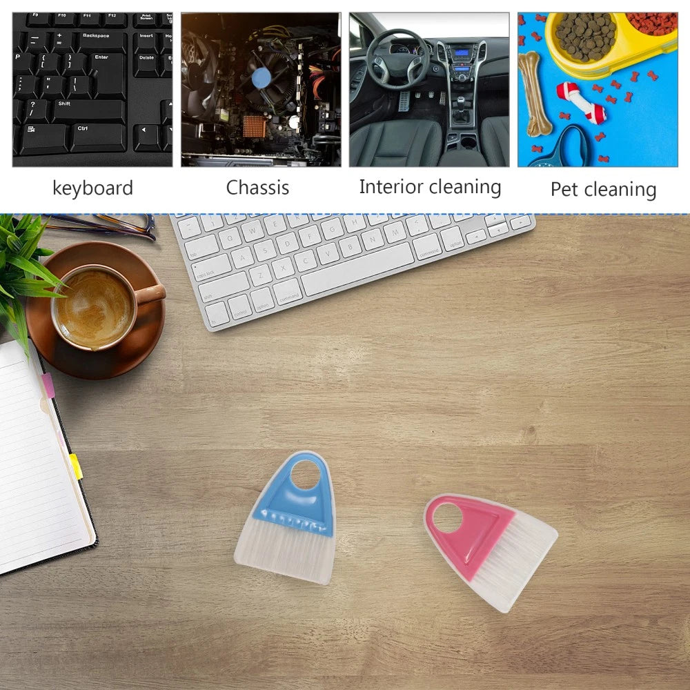 2 Sets Cleaning and Sweeping Child Desktop Mini Broom Small Brooms for Indoor