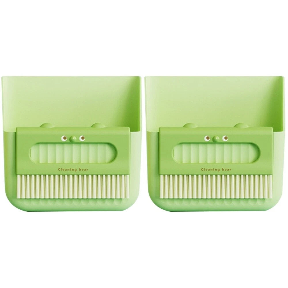 2 Pack Cleaning Broom Set Dustpan with Brush Convenient Mini And