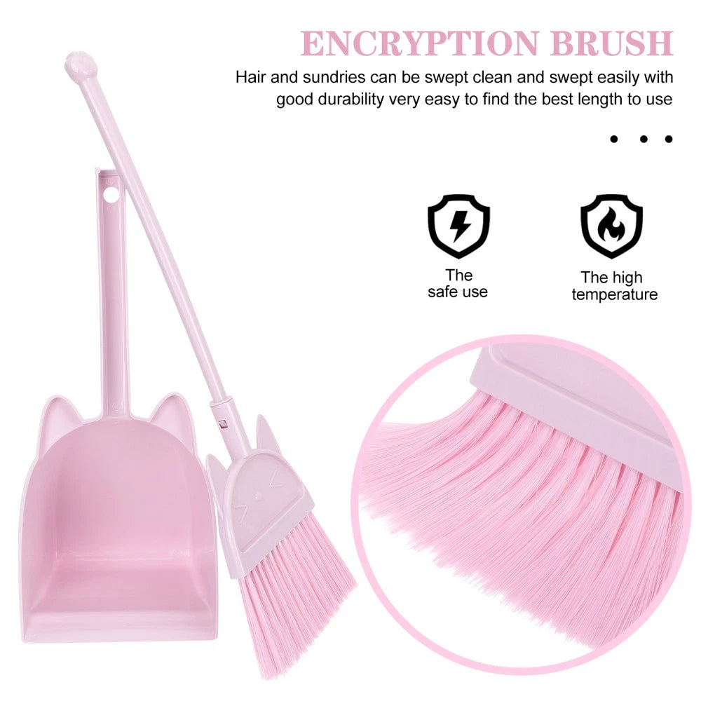 1 set of Kids Broom and Dustpan Kids Broom Dustpan Mini Dustpan and Broom