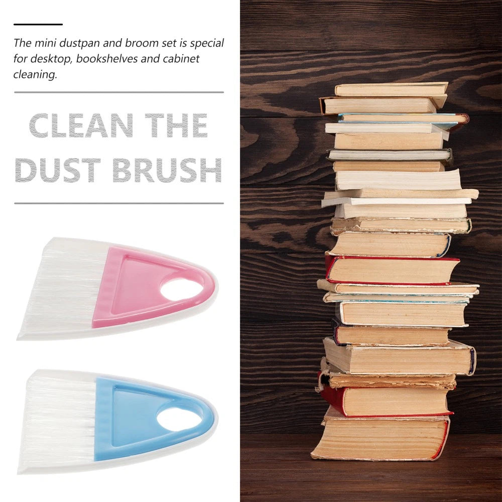 2 Sets Cleaning and Sweeping Child Bridegroom Desktop Mini Broom Small