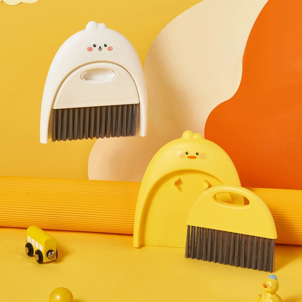 Mini Dustpan Set Baby Child Small and Brush Keyboard Sweeping Countertop