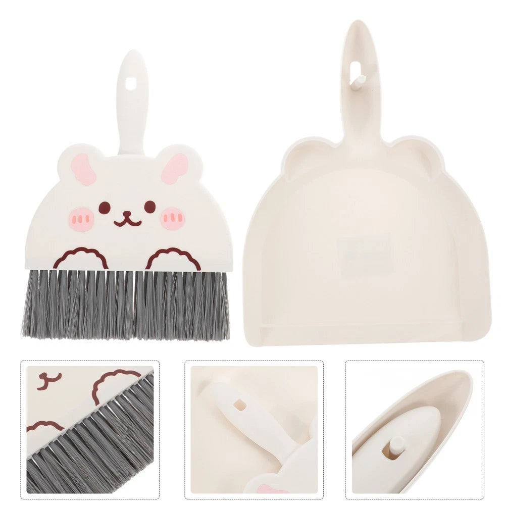Mini Broom Set Travel Child Desktop Cleaning Supplies for Housekeeping