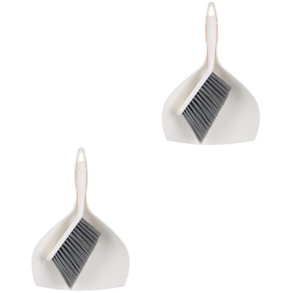 1 Set of Household Mini Broom Cleaning Dustpan Desktop Pet Cleaning Accessory