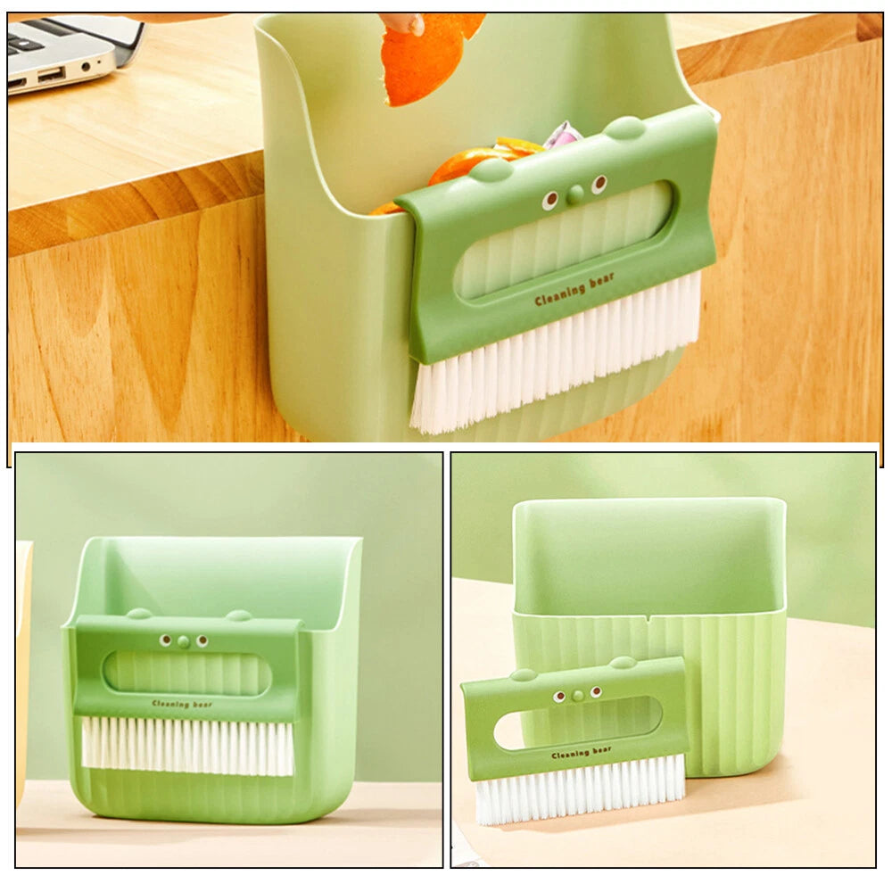 2 Pack Cleaning Broom Set Dustpan with Brush Convenient Mini And