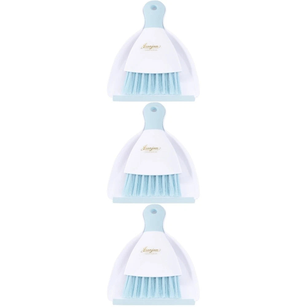 3 Count Convenient Small Dustpan Set Cleaning Broom Household Supplies