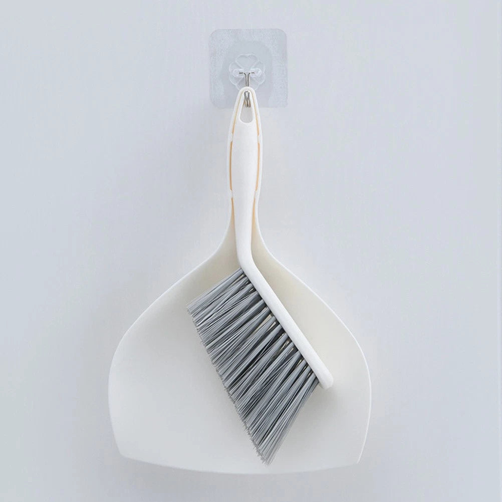 1 Set of Household Mini Broom Cleaning Dustpan Desktop Pet Cleaning Accessory