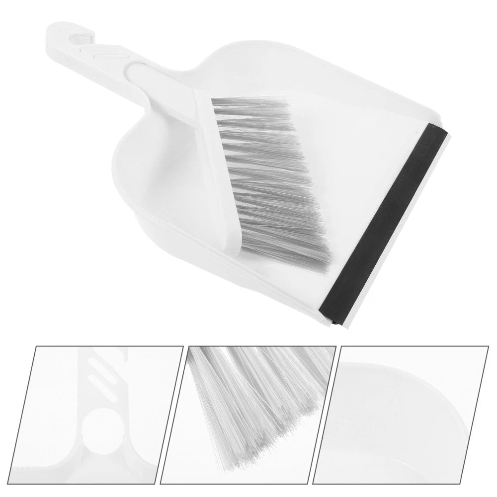 Mini Desktop Broom Set Small Dustpan Child Portable Handheld with