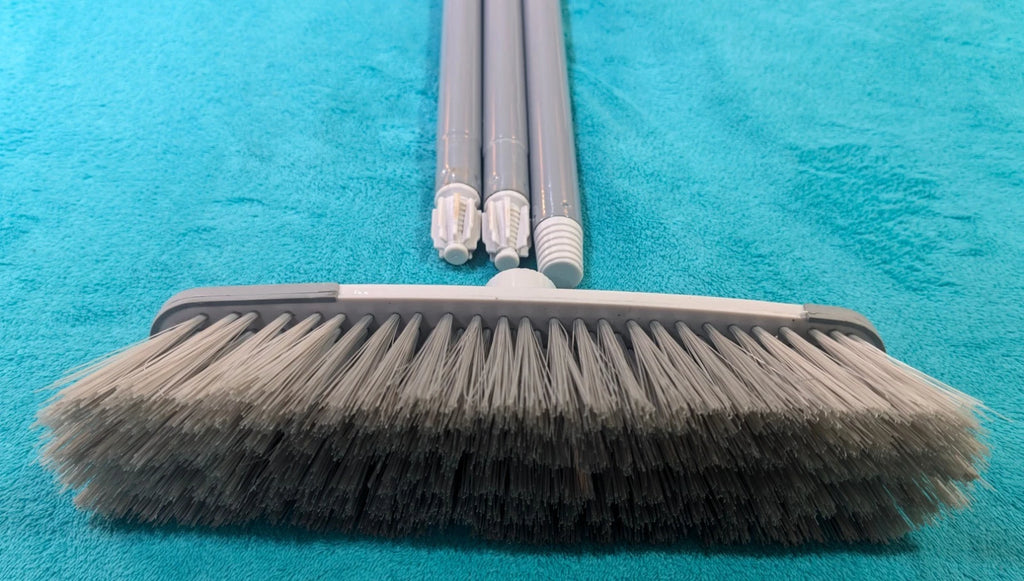 Comprehensive Cleaning Set - Large & Small Brooms, Dustpan, Squeegee & Brushes