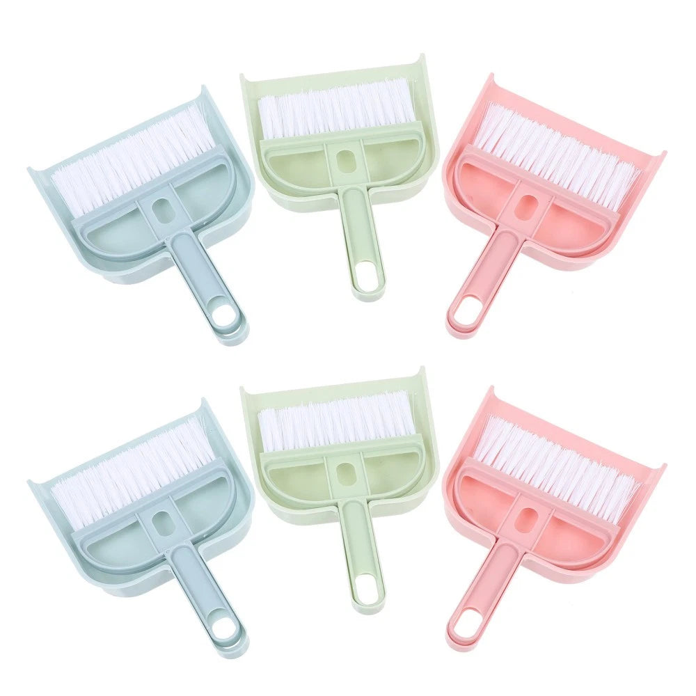 6 Sets Cleaning Artifact Set Hand Broom And Dustpan Dustpan-