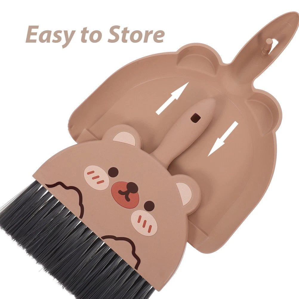 Desktop Cleaning Brush Set Handheld Small Broom with Dustpan Multifunctional
