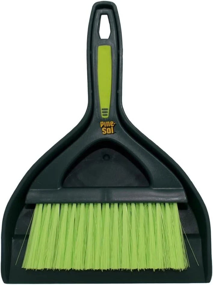 Pine-Sol Mini Dustpan and Brush Set | Nesting Snap-On Design | Portable, Compact