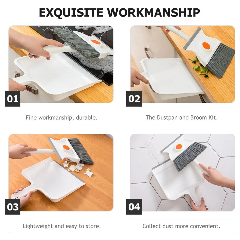 Broom Dustpan Set Child Toddler Mini Brush Cleaning Kit Household