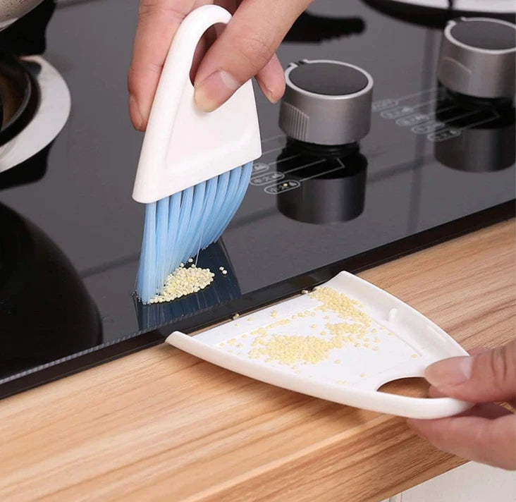 Mini Broom and Dustpan Set – Small Hand Broom & Dustpan Combo | Tiny Brush Set