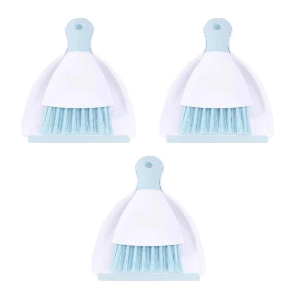 3 Pieces Convenient Small Dustpan Set Cleaning Broom Household Supplies