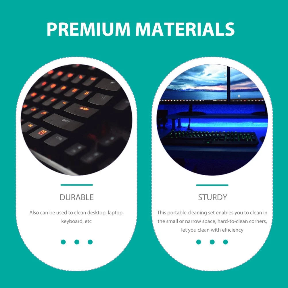 4 Sets Mini Broom Dustpan Cleaning Supplies for Housekeeping Desktop