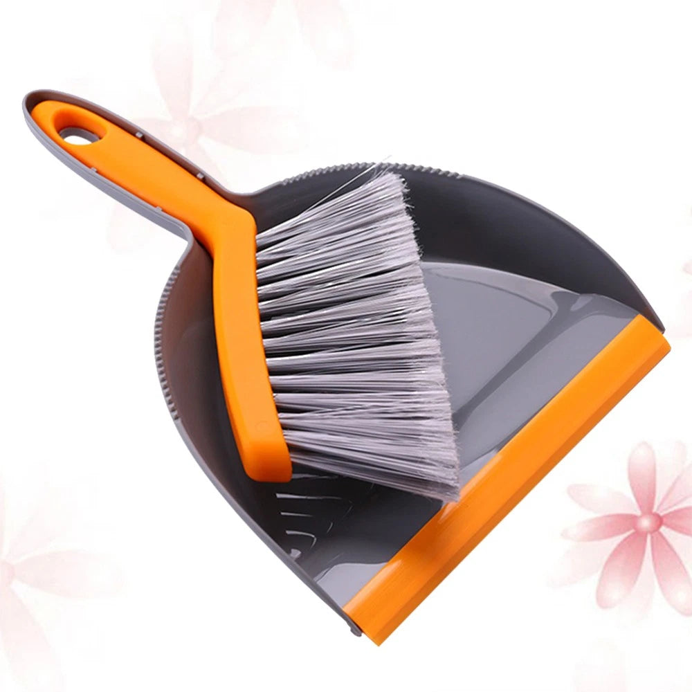 Set of 2 Mini Broom Dust Pan and Brush Sets Desktop Small Dustpan