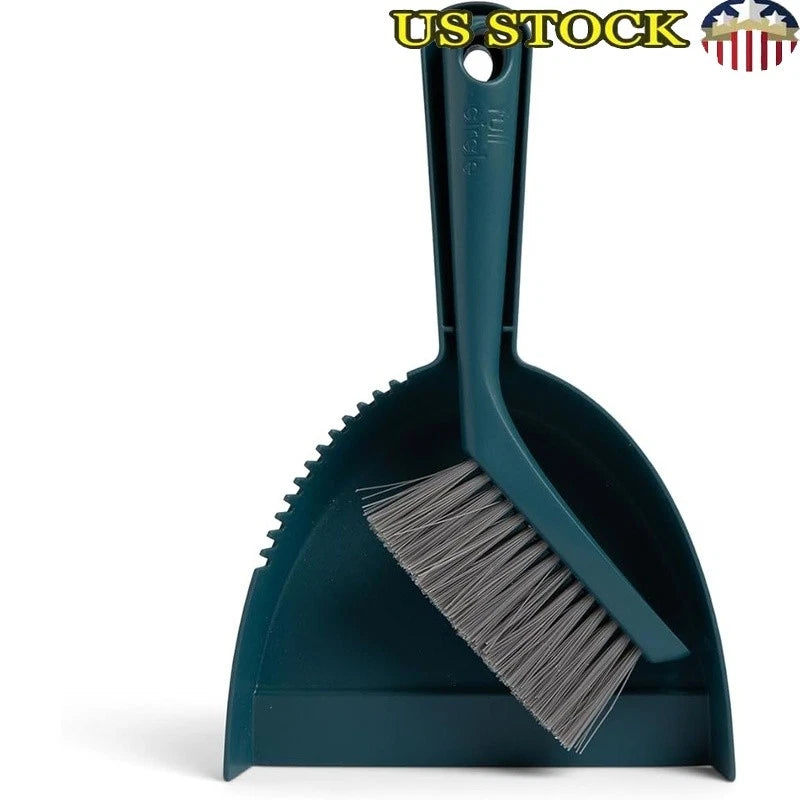 Mini Dustpan Brush Set Compact Broom Ergonomic Recycled Fishing Nets Home Office