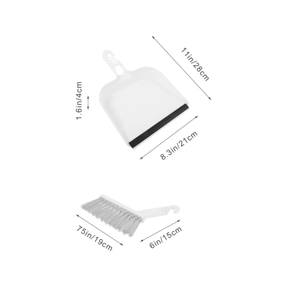 Mini Desktop Broom Set Small Dustpan Child Portable Handheld with