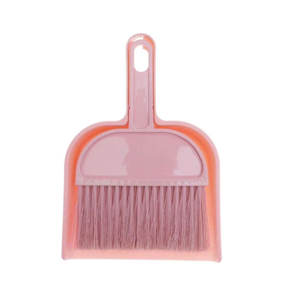 Mini Broom Dustpan Set Desktop Small Cleaning Supplies Keyboard Duster