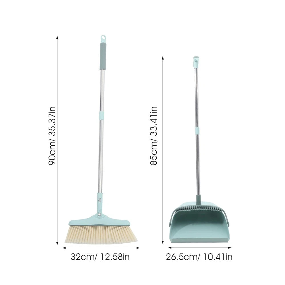 Broom Dustpan Set Office Dusting Brush and Sets Home Cleaning Kit Supplies Dorm