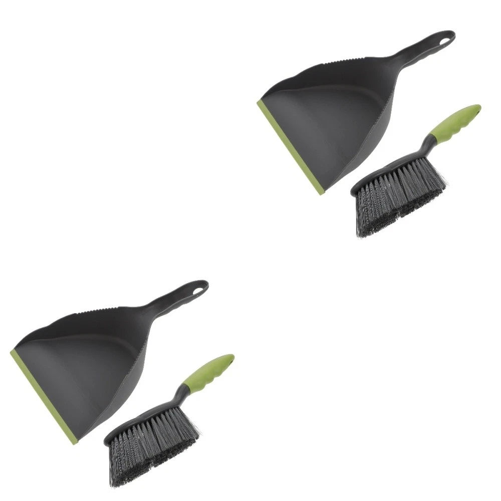 2 Sets of Household Mini Broom and Dustpan Desktop Practical Cleaning Tool